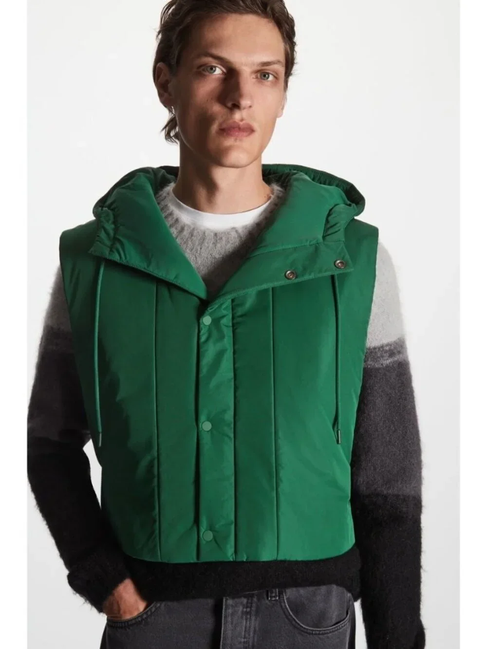 COS sleeveless padded